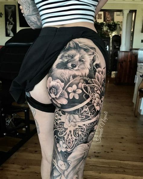 women ass tattoos|14 Sexy Photos of Hot Girls With Tattoos on Their Booty